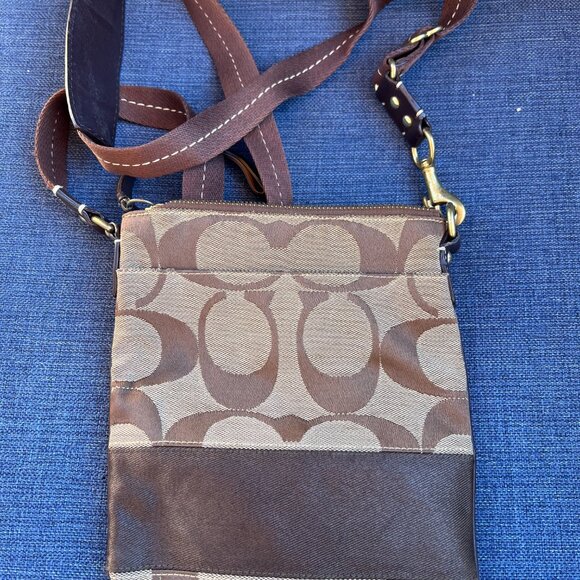 Brown Coach "C" Crossbody - Picture 2 of 4